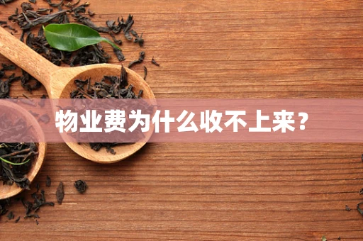 物业费为什么收不上来？