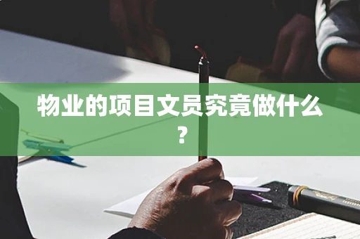物业的项目文员究竟做什么？