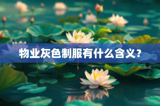 物业灰色制服有什么含义？