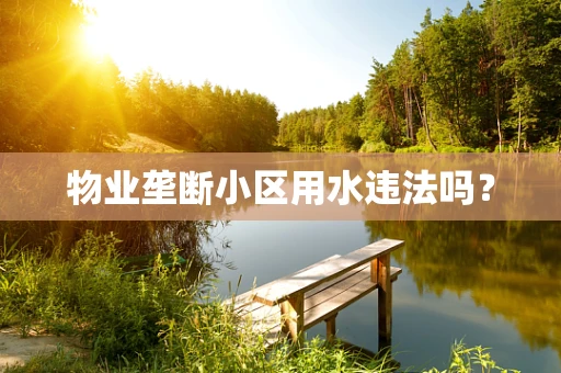 物业垄断小区用水违法吗？