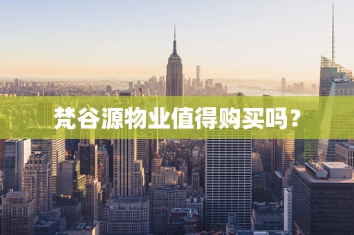 梵谷源物业值得购买吗？