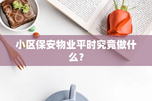 小区保安物业平时究竟做什么？
