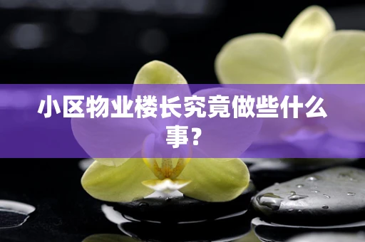 小区物业楼长究竟做些什么事？