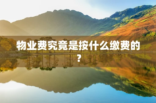 物业费究竟是按什么缴费的？