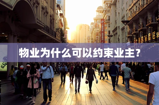 物业为什么可以约束业主？