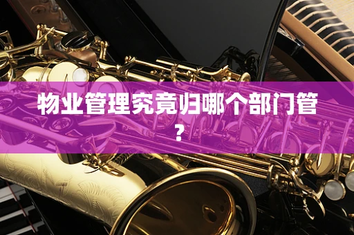 物业管理究竟归哪个部门管？