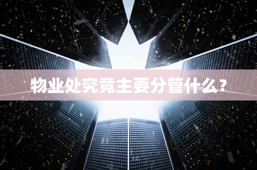 物业处究竟主要分管什么？