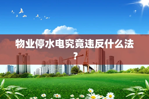 物业停水电究竟违反什么法？