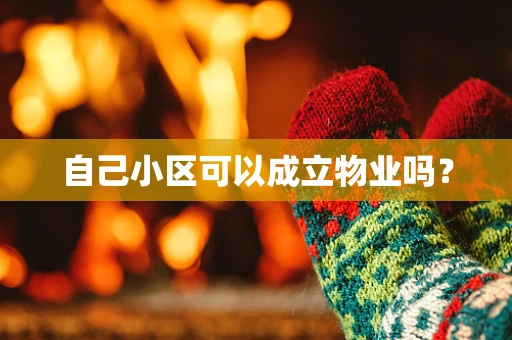 自己小区可以成立物业吗？