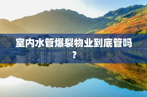 室内水管爆裂物业到底管吗？