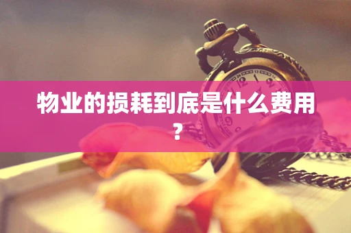 物业的损耗到底是什么费用？