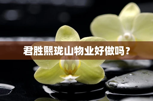 君胜熙珑山物业好做吗？