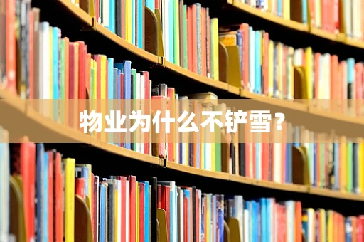 物业为什么不铲雪？