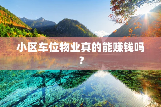 小区车位物业真的能赚钱吗？