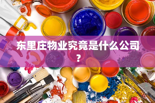 东里庄物业究竟是什么公司？