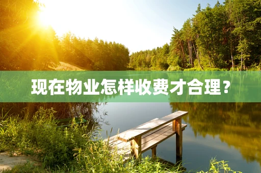 现在物业怎样收费才合理？