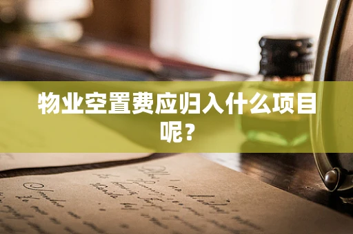 物业空置费应归入什么项目呢？