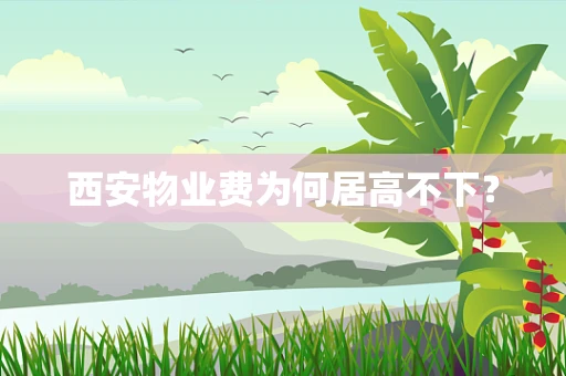 西安物业费为何居高不下？