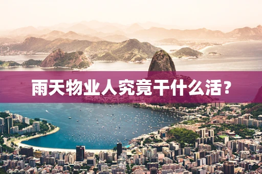 雨天物业人究竟干什么活？