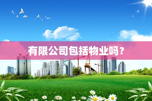 有限公司包括物业吗？