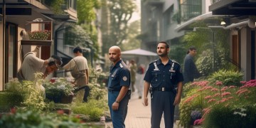 物业人员可以出小区吗？
